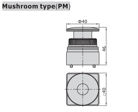 CM3PMS05G AIRTAC MANUAL VALVES, CM3 SERIES MUSHROOM TYPE COMPACT 3 WAY 2 POSITION N.C, M5 PORTS GREEN BUTTON